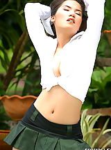 Asian Women sunny lee 06 short skirt big nipples