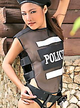 Secretary Pics: Asian Women kathy ramos 02 police crothless panties big nips